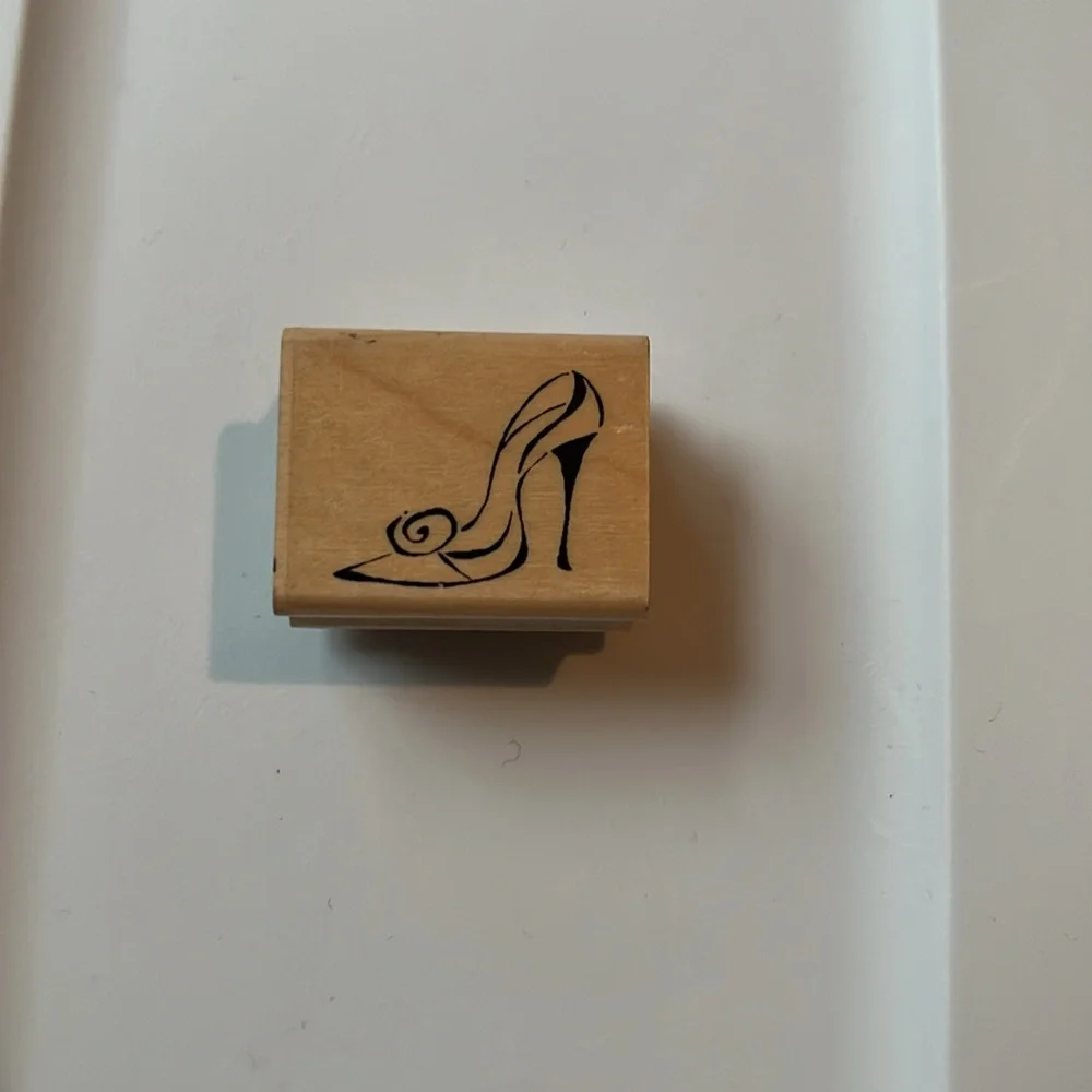 Hampton Art Shower The Bride and Inkadinkado Pump Shoe Rubber Stamps